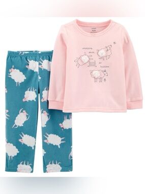 🌈6/$10 Carter’s 2-Piece Counting Sheep Pajama Set - Size 7